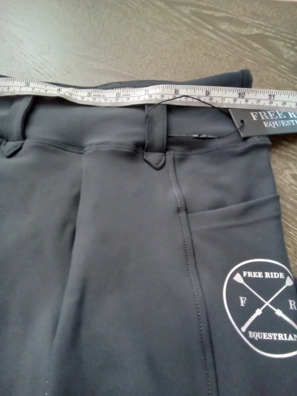 NWT Free Ride Equestrian Kids Full Seat Riding Breeches Black Size 8-9